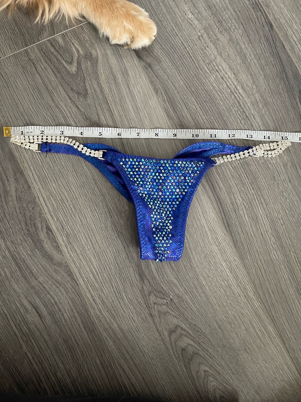 TOXIC ANGEL BIKINI | BLUE RHINESTONE COMPETITION SUIT - Picture 13 of 13